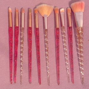 10 pack sparkly brushes